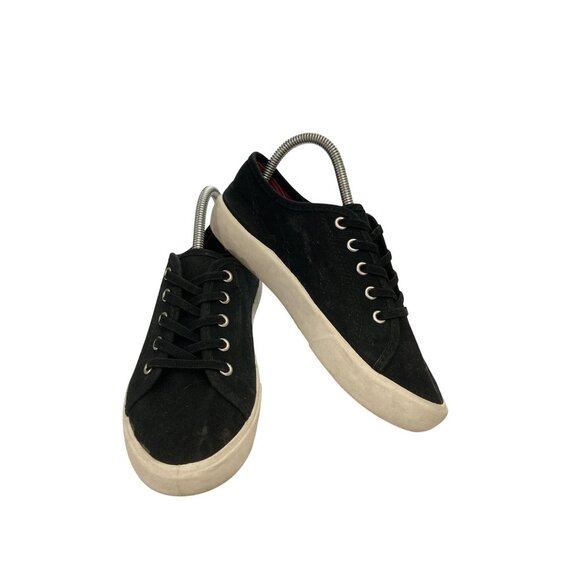 Wonder Nation Size 2 Black Canvas  slip-ons Sneakers Shoes - Picture 1 of 8